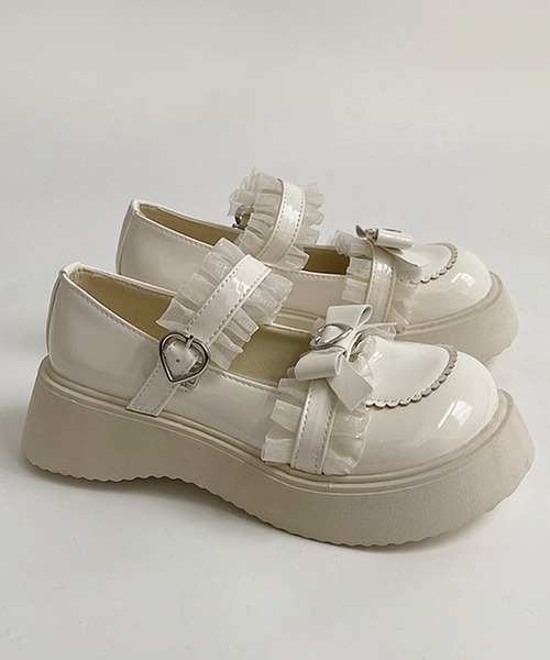 試着のみ♡リボンデザインボリュームローファー 23.5cm定価￥12,980税込 リボンデザインボリュームローファーRANDA公式サイト