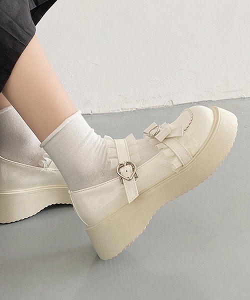 試着のみ♡リボンデザインボリュームローファー 23.5cm定価￥12,980税込 リボンデザインボリュームローファーRANDA公式サイト