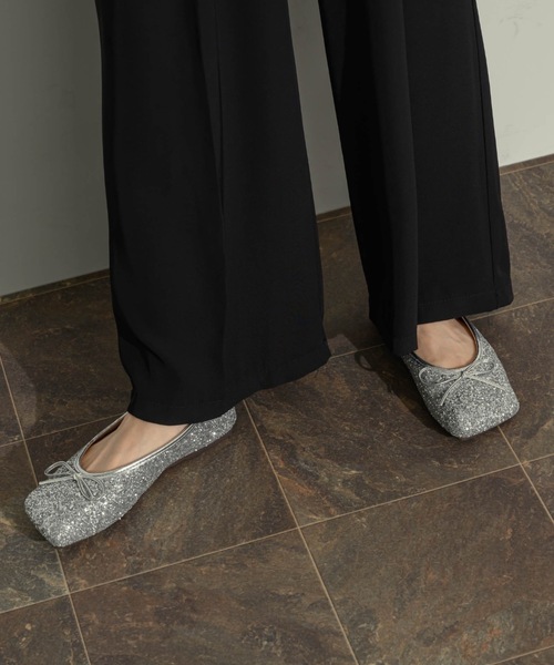 スクエアラメバレエシューズ（パンプス）｜NEUNA（ヌナ）