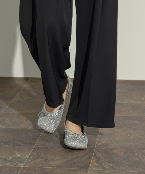 NEUNA（ヌナ）の「スクエアラメバレエシューズ（パンプス・レディース・ゴールド/シルバー/ブラック・36/38/39）」の18枚目の写真