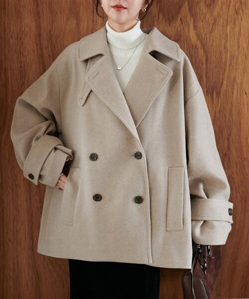 セール】【軽量&暖かい/着こなし自在】中空糸スタンドミドルコート