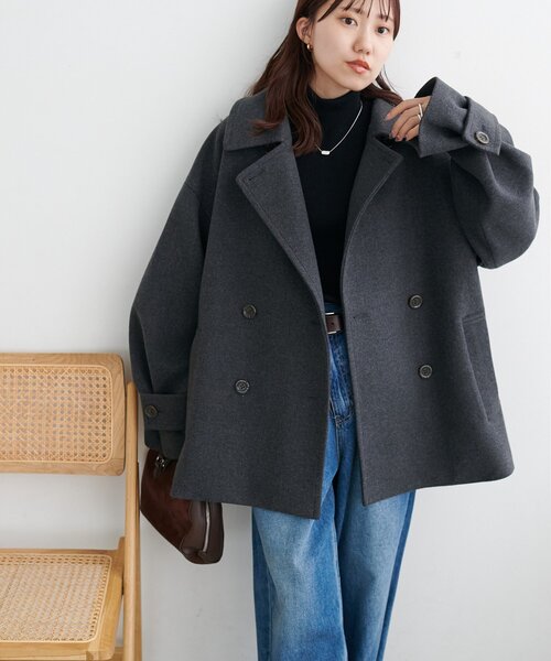 新品　ディスコート discoat 中空糸スタンドミドルコートWEB限定カラー 軽量&暖かい/着こなし自在】中空糸スタンドミドルコート《WEB限定