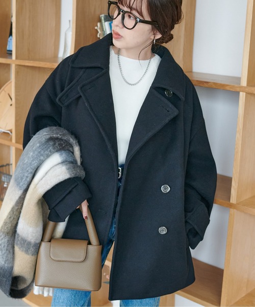 セール】【軽量&暖かい/着こなし自在】中空糸スタンドミドルコート