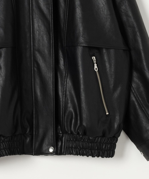 BAYFLOW（ベイフロー）の「[ビッグシルエット]フェイクレザージャケット（その他アウター・レディース・ブラック・SMALL/MEDIUM）」の17枚目の写真
