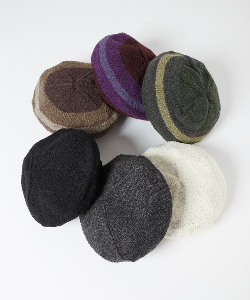 Curling Yarn Knit Tam Beret / リングヤーンニットタムベレー（ニットキャップ/ビーニー）｜RACAL（ラカル）