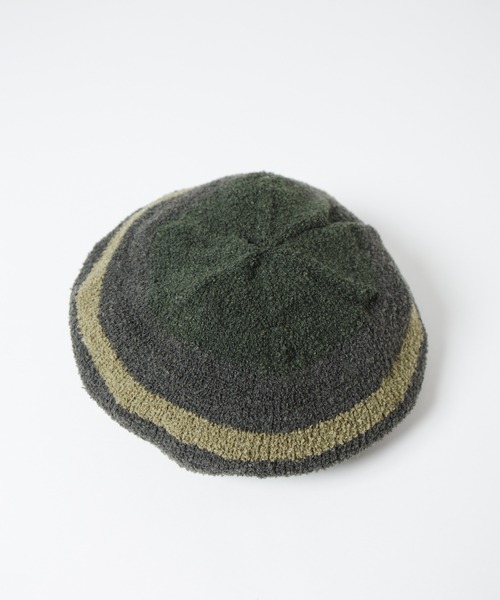 Curling Yarn Knit Tam Beret / リングヤーンニットタムベレー（ニットキャップ/ビーニー）｜RACAL（ラカル）