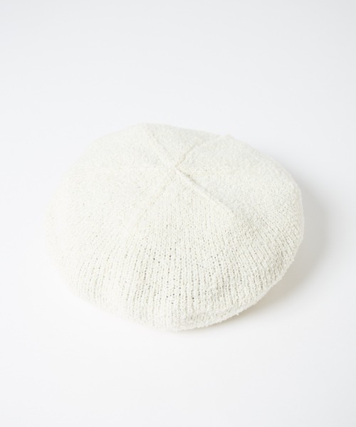 Curling Yarn Knit Tam Beret / リングヤーンニットタムベレー（ニットキャップ/ビーニー）｜RACAL（ラカル）