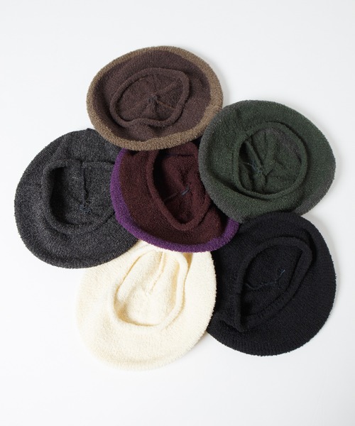 Curling Yarn Knit Tam Beret / リングヤーンニットタムベレー（ニットキャップ/ビーニー）｜RACAL（ラカル）