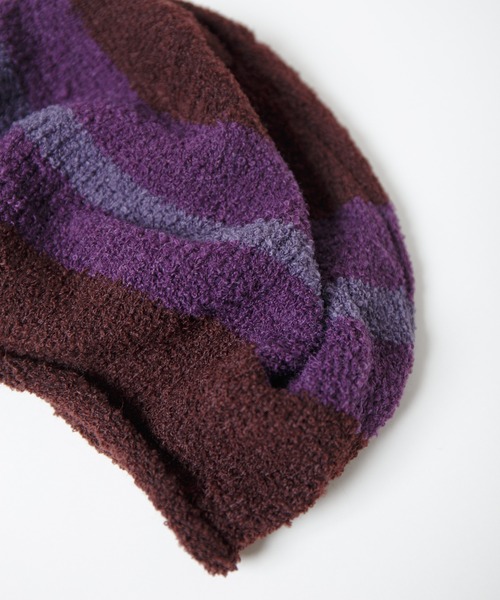 Curling Yarn Knit Tam Beret / リングヤーンニットタムベレー（ニットキャップ/ビーニー）｜RACAL（ラカル）