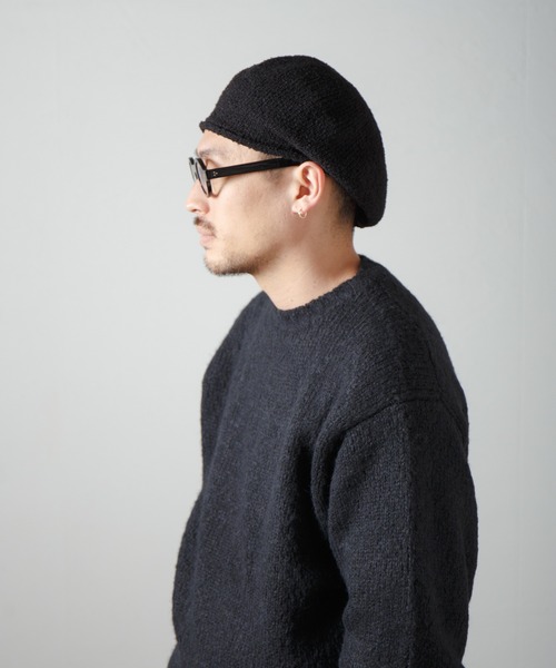 Curling Yarn Knit Tam Beret / リングヤーンニットタムベレー（ニットキャップ/ビーニー）｜RACAL（ラカル）