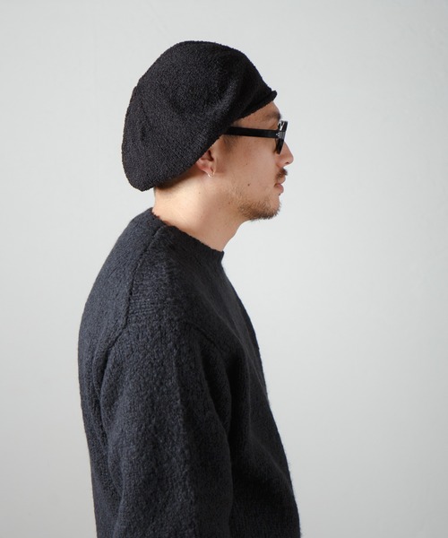 Curling Yarn Knit Tam Beret / リングヤーンニットタムベレー（ニットキャップ/ビーニー）｜RACAL（ラカル）
