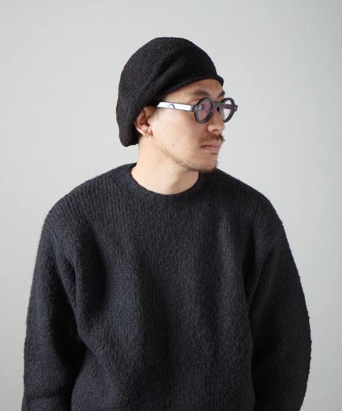Curling Yarn Knit Tam Beret / リングヤーンニットタムベレー（ニットキャップ/ビーニー）｜RACAL（ラカル）