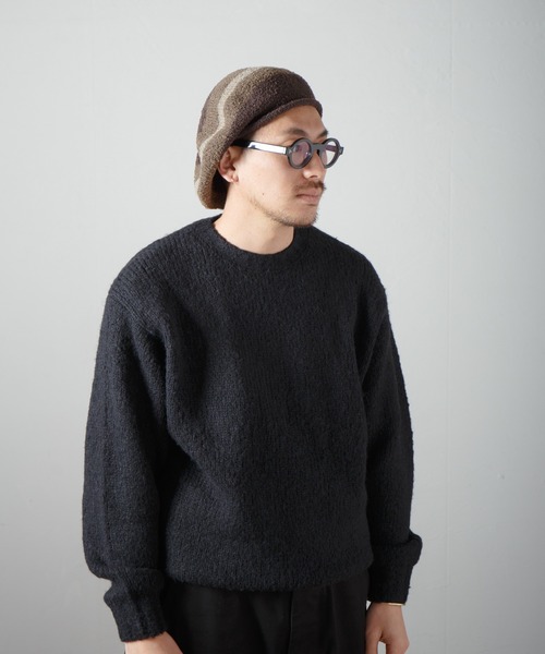 Curling Yarn Knit Tam Beret / リングヤーンニットタムベレー（ニットキャップ/ビーニー）｜RACAL（ラカル）