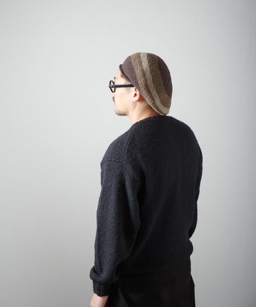 Curling Yarn Knit Tam Beret / リングヤーンニットタムベレー（ニットキャップ/ビーニー）｜RACAL（ラカル）
