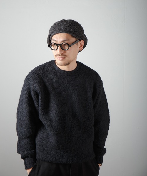 Curling Yarn Knit Tam Beret / リングヤーンニットタムベレー（ニットキャップ/ビーニー）｜RACAL（ラカル）