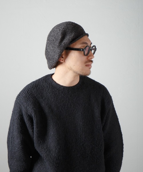 Curling Yarn Knit Tam Beret / リングヤーンニットタムベレー（ニットキャップ/ビーニー）｜RACAL（ラカル）