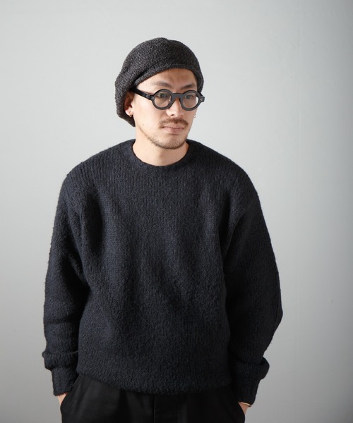 Curling Yarn Knit Tam Beret / リングヤーンニットタムベレー（ニットキャップ/ビーニー）｜RACAL（ラカル）