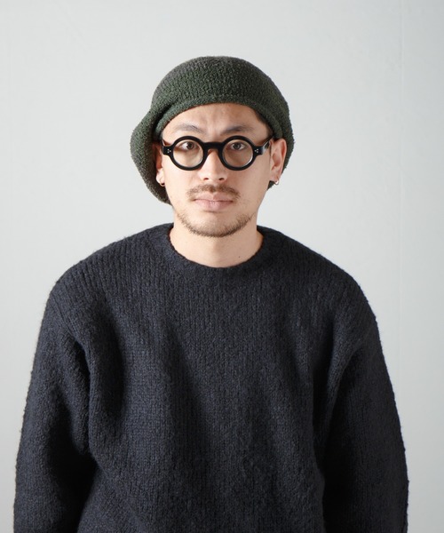 Curling Yarn Knit Tam Beret / リングヤーンニットタムベレー（ニットキャップ/ビーニー）｜RACAL（ラカル）