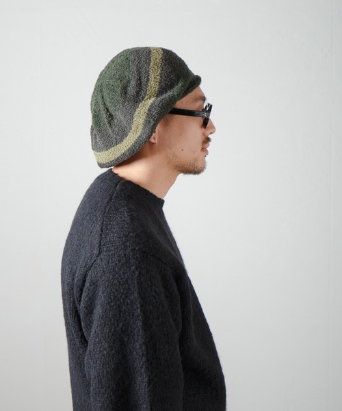 Curling Yarn Knit Tam Beret / リングヤーンニットタムベレー（ニットキャップ/ビーニー）｜RACAL（ラカル）