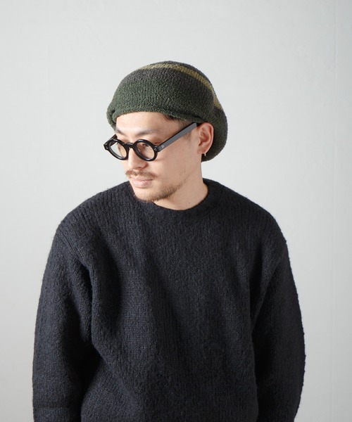 Curling Yarn Knit Tam Beret / リングヤーンニットタムベレー（ニットキャップ/ビーニー）｜RACAL（ラカル）