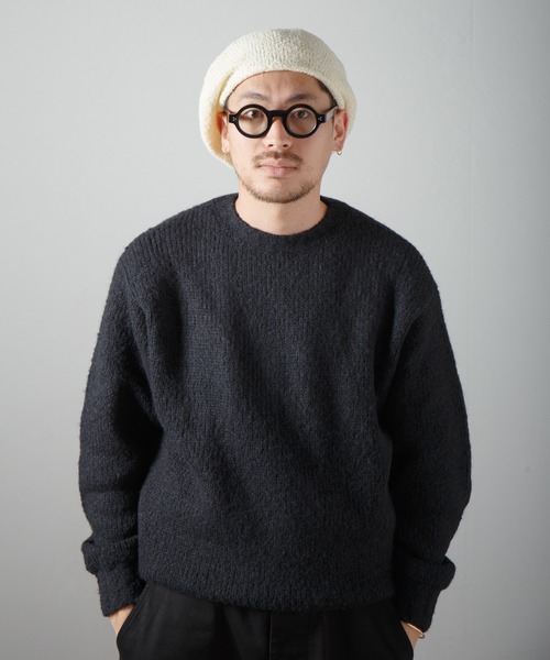 Curling Yarn Knit Tam Beret / リングヤーンニットタムベレー（ニットキャップ/ビーニー）｜RACAL（ラカル）