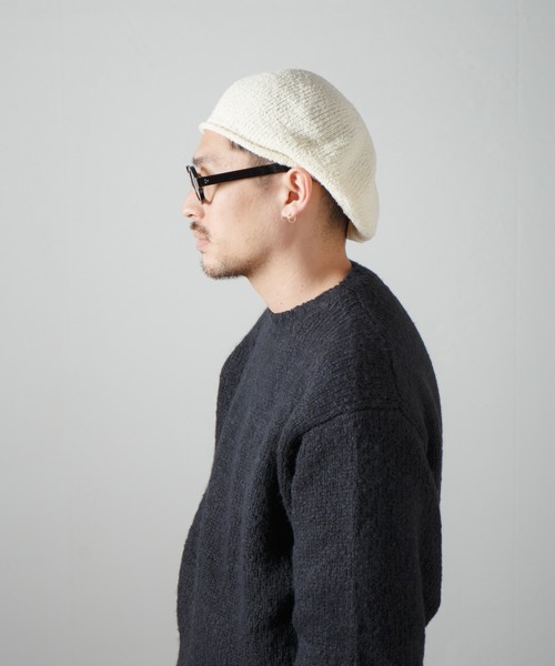 Curling Yarn Knit Tam Beret / リングヤーンニットタムベレー（ニットキャップ/ビーニー）｜RACAL（ラカル）