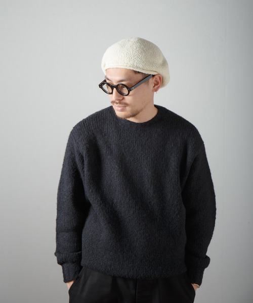 Curling Yarn Knit Tam Beret / リングヤーンニットタムベレー（ニットキャップ/ビーニー）｜RACAL（ラカル）