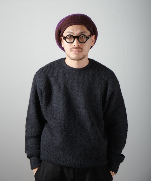 Curling Yarn Knit Tam Beret / リングヤーンニットタムベレー（ニットキャップ/ビーニー）｜RACAL（ラカル）