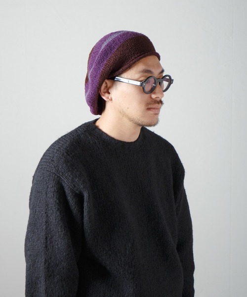 Curling Yarn Knit Tam Beret / リングヤーンニットタムベレー（ニットキャップ/ビーニー）｜RACAL（ラカル）
