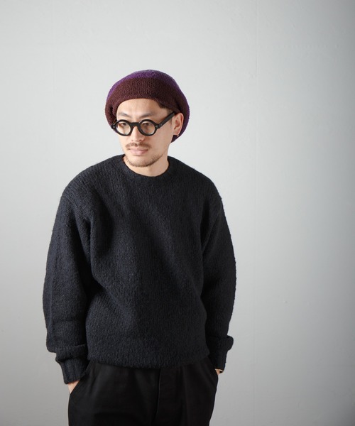 Curling Yarn Knit Tam Beret / リングヤーンニットタムベレー（ニットキャップ/ビーニー）｜RACAL（ラカル）