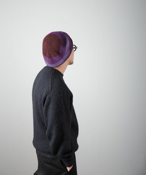 Curling Yarn Knit Tam Beret / リングヤーンニットタムベレー（ニットキャップ/ビーニー）｜RACAL（ラカル）
