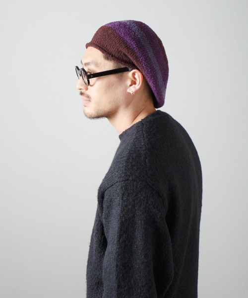 Curling Yarn Knit Tam Beret / リングヤーンニットタムベレー（ニットキャップ/ビーニー）｜RACAL（ラカル）