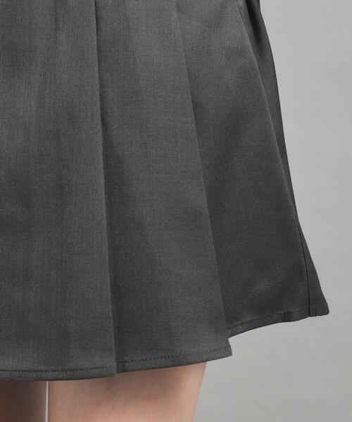 PINK-latte(ピンクラテ)の「◆【カラー追加/オールシーズン対応】ベルト付きプリーツスカート(スカート・キッズ・チャコールグレー/ブラック/ベージュ/ブラウン系・16/15 /14/13)」の12枚目の写真