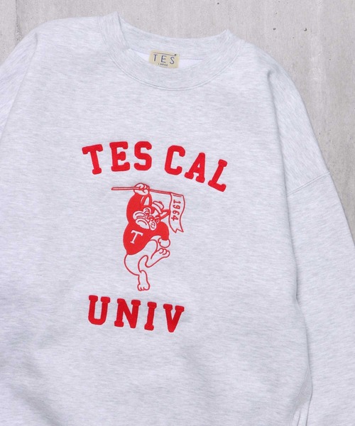 The Endless Summer（エンドレスサマー）の「TES COLLEGE EMB BIG SWEAT / クルーネックスウェット（スウェット・メンズ・オフホワイト/ブラック/ネイビー・SMALL/MEDIUM/LARGE/X-LARGE）」の2枚目の写真