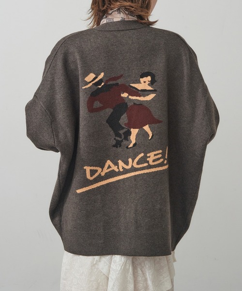 St.Johns 3rd club（セントジョンズサードクラブ）の「【St.Johns 3rd club】カレッジニットカーディガン（カーディガン/ボレロ・レディース・グレー/ブラウン/ネイビー/チャコールグレー/バーガンディー/グレー系2・FREE）」の3枚目の写真