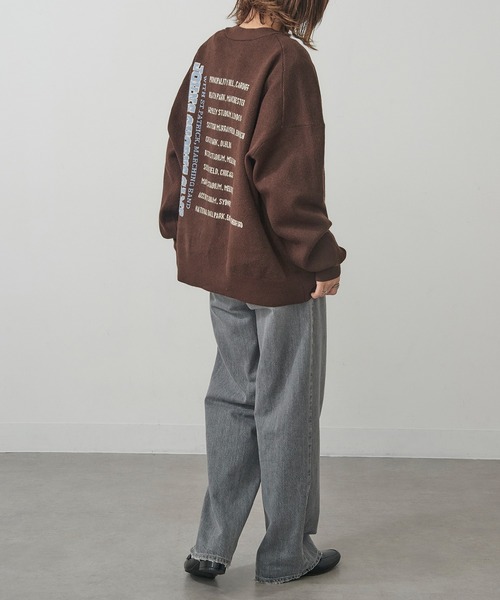 St.Johns 3rd club（セントジョンズサードクラブ）の「【St.Johns 3rd club】カレッジニットカーディガン（カーディガン/ボレロ・レディース・グレー/ブラウン/ネイビー/チャコールグレー/バーガンディー/グレー系2・FREE）」の21枚目の写真