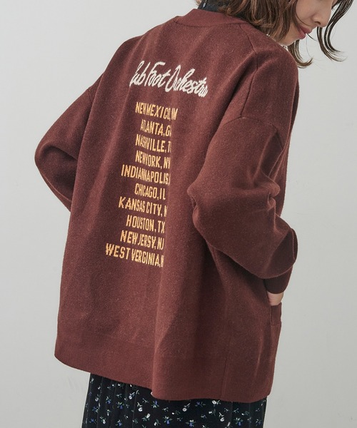 St.Johns 3rd club（セントジョンズサードクラブ）の「【St.Johns 3rd club】カレッジニットカーディガン（カーディガン/ボレロ・レディース・グレー/ブラウン/ネイビー/チャコールグレー/バーガンディー/グレー系2・FREE）」の22枚目の写真