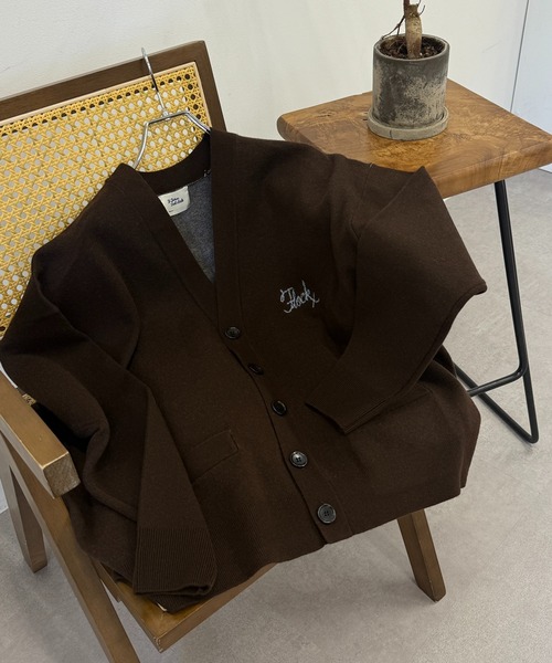 St.Johns 3rd club（セントジョンズサードクラブ）の「【St.Johns 3rd club】カレッジニットカーディガン（カーディガン/ボレロ・レディース・グレー/ブラウン/ネイビー/チャコールグレー/バーガンディー/グレー系2・FREE）」の16枚目の写真