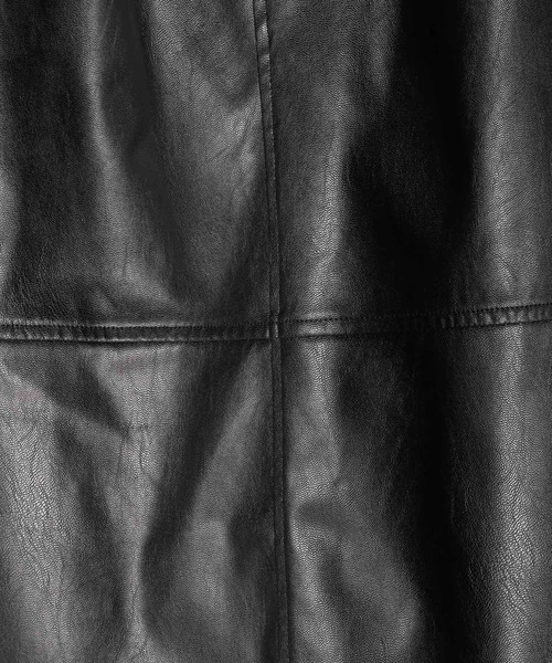 mysty woman（ミスティウーマン）の「エコレザーナロースカート 152023（スカート・レディース・ベージュ/ブラック・FREE）」の20枚目の写真