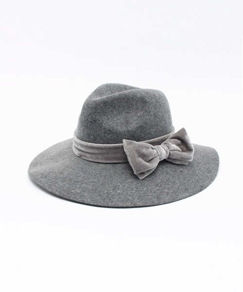 axes femme（アクシーズファム）の「中折れつば広帽子（ハット・レディース・グレー/ワイン/ブラック・MEDIUM）」の3枚目の写真