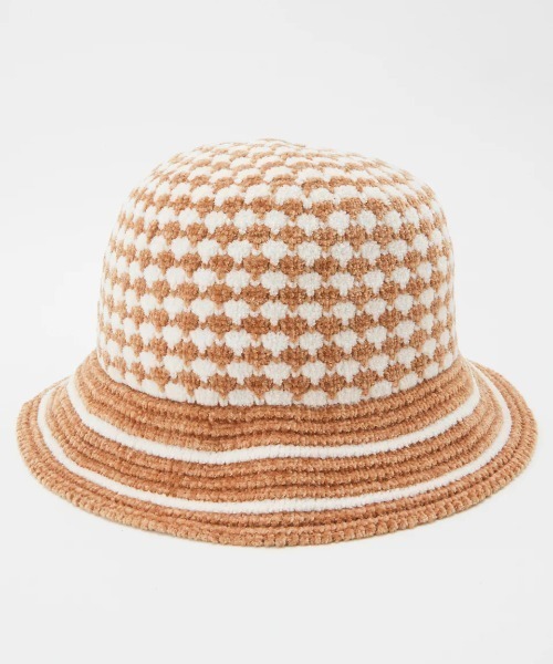 BILLABONG（ビラボン）の「BILLABONG レディース BLOCK CHECK CHENILLE ハット 【2024年秋冬モデル】/ビラボンロゴニットハット（ハット・レディース・ライトブルー/ブラック/ホワイト系その他・FREE）」の19枚目の写真