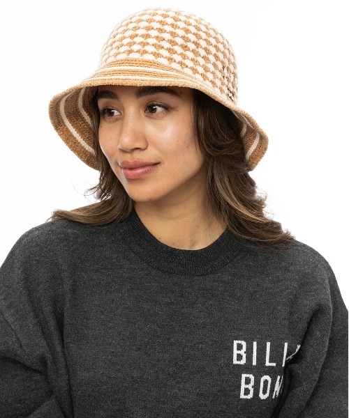 BILLABONG（ビラボン）の「BILLABONG レディース BLOCK CHECK CHENILLE ハット 【2024年秋冬モデル】/ビラボンロゴニットハット（ハット・レディース・ライトブルー/ブラック/ホワイト系その他・FREE）」の20枚目の写真