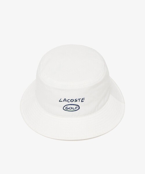【セール】抗菌防臭 ラコステゴルフ ロゴ刺繍バケットハット（ハット）｜LACOSTE（ラコステ）