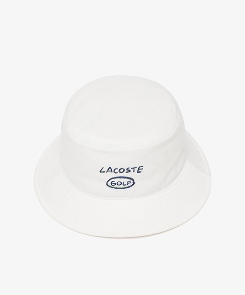 【セール】抗菌防臭 ラコステゴルフ ロゴ刺繍バケットハット（ハット）｜LACOSTE（ラコステ）