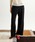 UNFIL�i�A���t�B���j�́uUNFIL �A���t�B�� / raw silk ribbed-jersey wide-leg truck pants �V���N���u�W���[�W�[���C�h���b�O�g���b�N�p���c / WFFL-UW111�i���̑��p���c�j�v�b�u���b�N