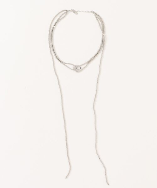 LOWRYS FARM（ローリーズファーム）の「マルチＷＡＹネックレス　 150517（ネックレス・レディース・シルバー/アイボリー・FREE）」の3枚目の写真