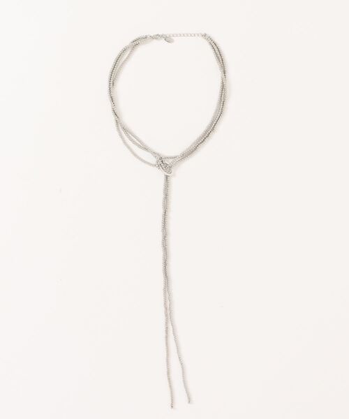 LOWRYS FARM（ローリーズファーム）の「マルチＷＡＹネックレス　 150517（ネックレス・レディース・シルバー/アイボリー・FREE）」の4枚目の写真