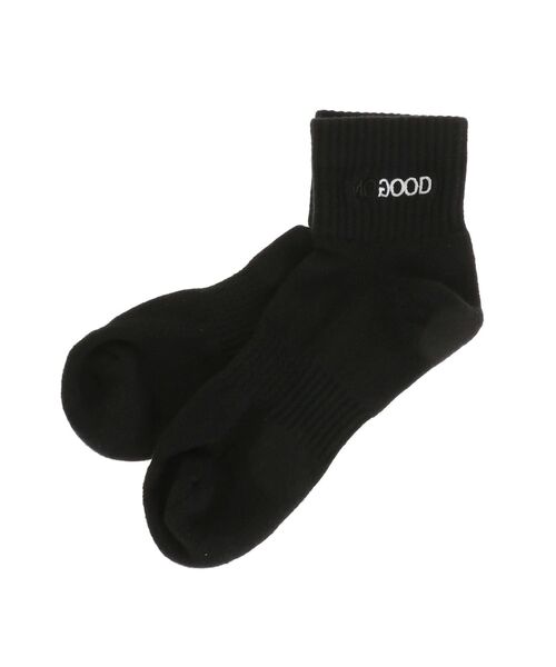 Ungrid(アングリッド)の「【NO GOOD TV×Ungrid】“NO“ GOOD UNIVERSITY LOGO SOX(ソックス/靴下・レディース・ブラック/ホワイト・FREE)」の1枚目の写真