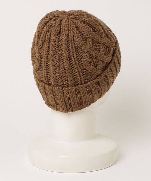 TESTIFY（テスティファイ）の「ケーブルインサイドワッチ（ニットキャップ/ビーニー・メンズ・ブラック/ブラウン/アイボリー/オレンジ/ブルー・FREE）」の6枚目の写真