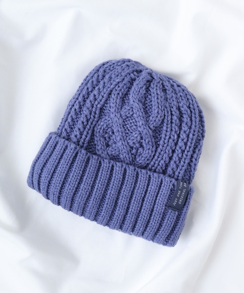 TESTIFY（テスティファイ）の「ケーブルインサイドワッチ（ニットキャップ/ビーニー・メンズ・ブラック/ブラウン/アイボリー/オレンジ/ブルー・FREE）」の2枚目の写真